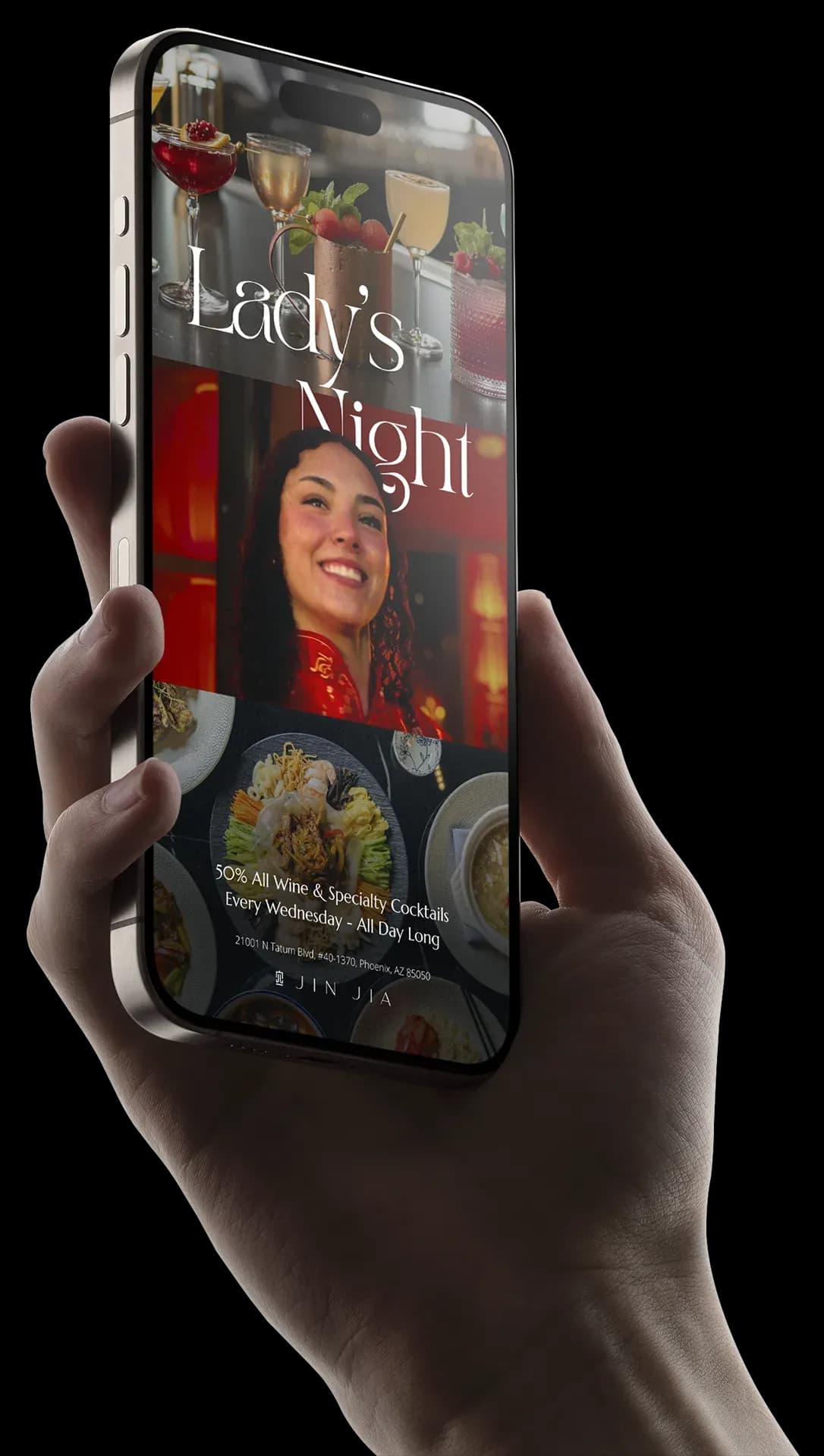 Restaurant social media campaign post shown on a phone — social media marketing by RKDA